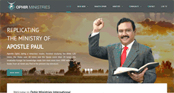 Desktop Screenshot of ophirministries.org