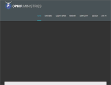 Tablet Screenshot of ophirministries.org